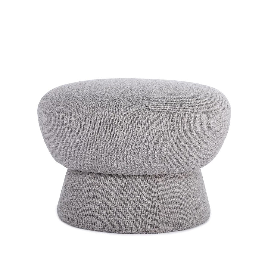 Boucle Fabric Upholstered Ottoman