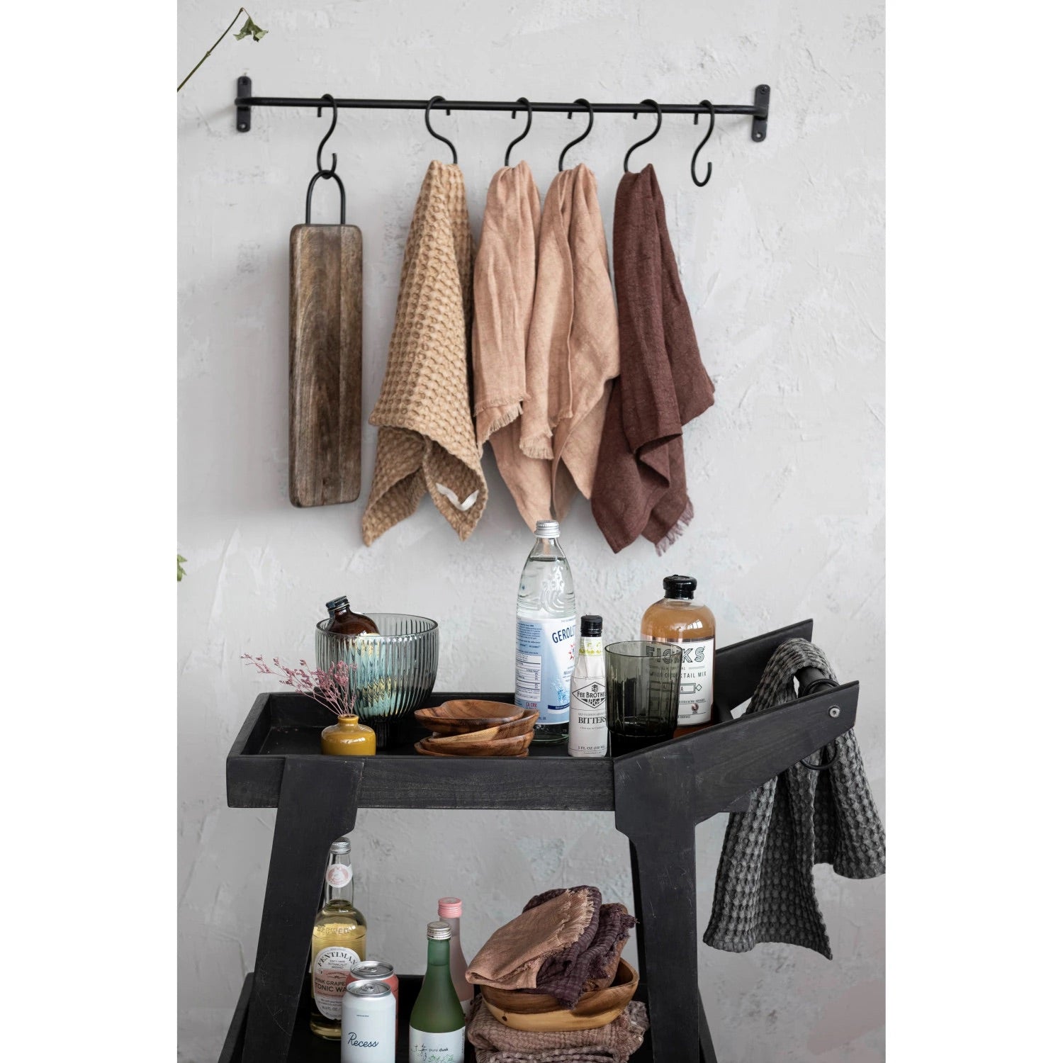 Mango Wood Bar Cart