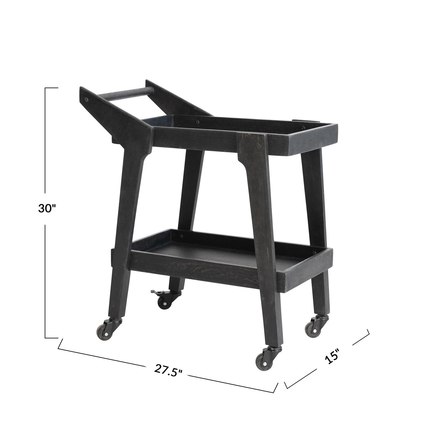 Mango Wood Bar Cart