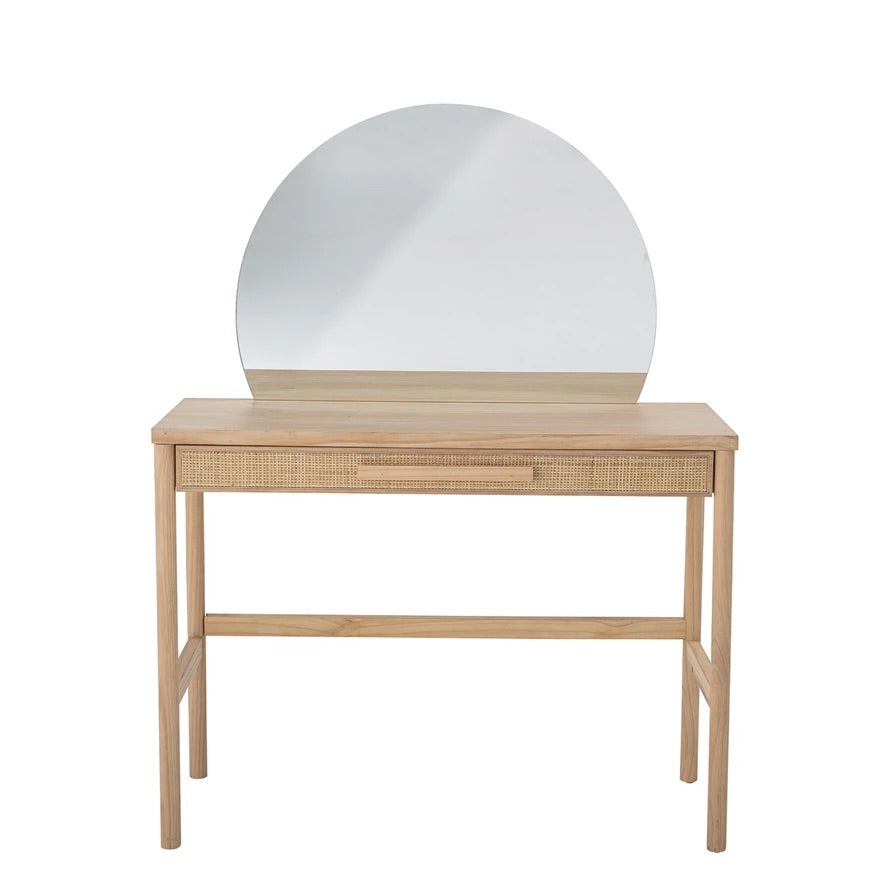 Wood & Cane Dressing Table