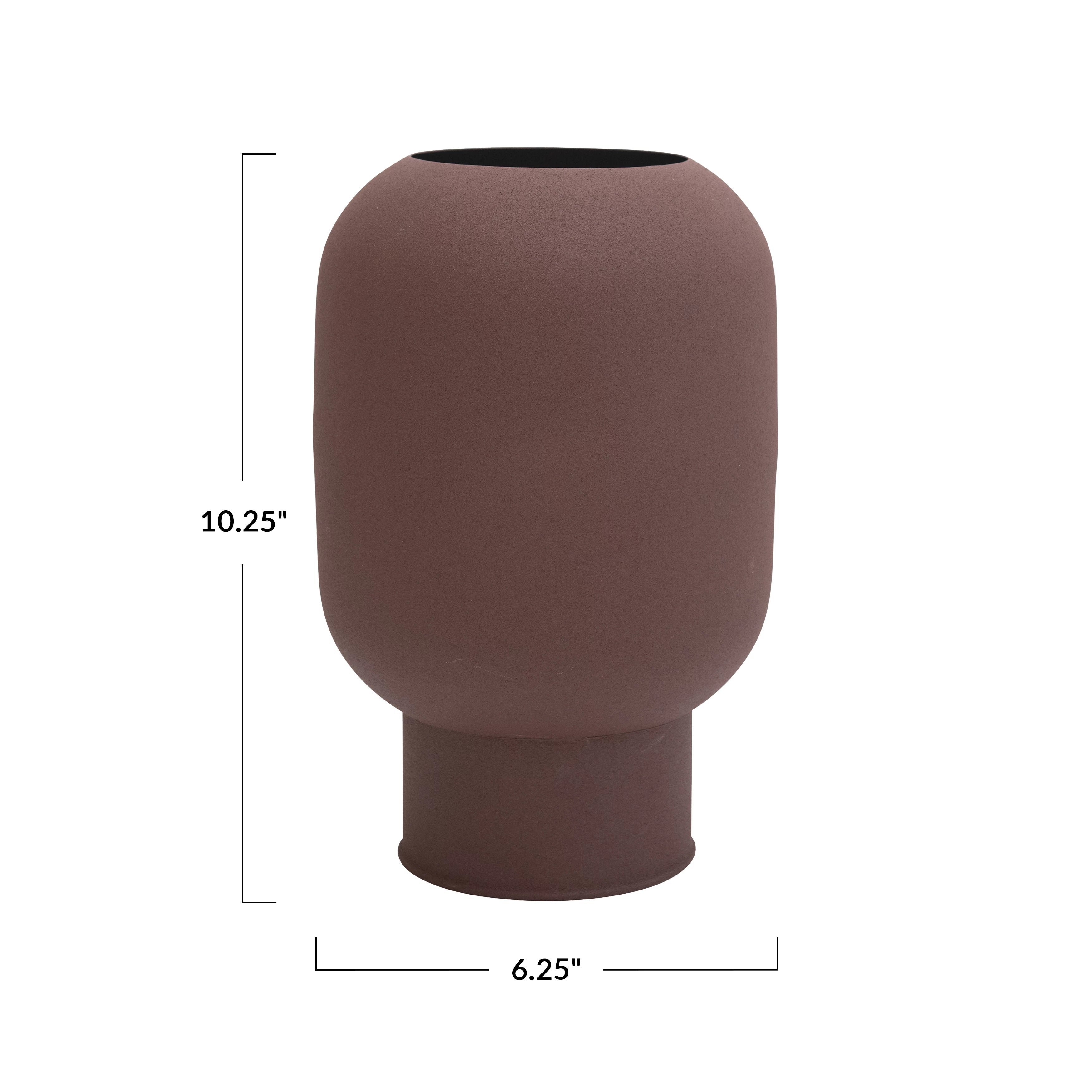 Textured Metal Vase