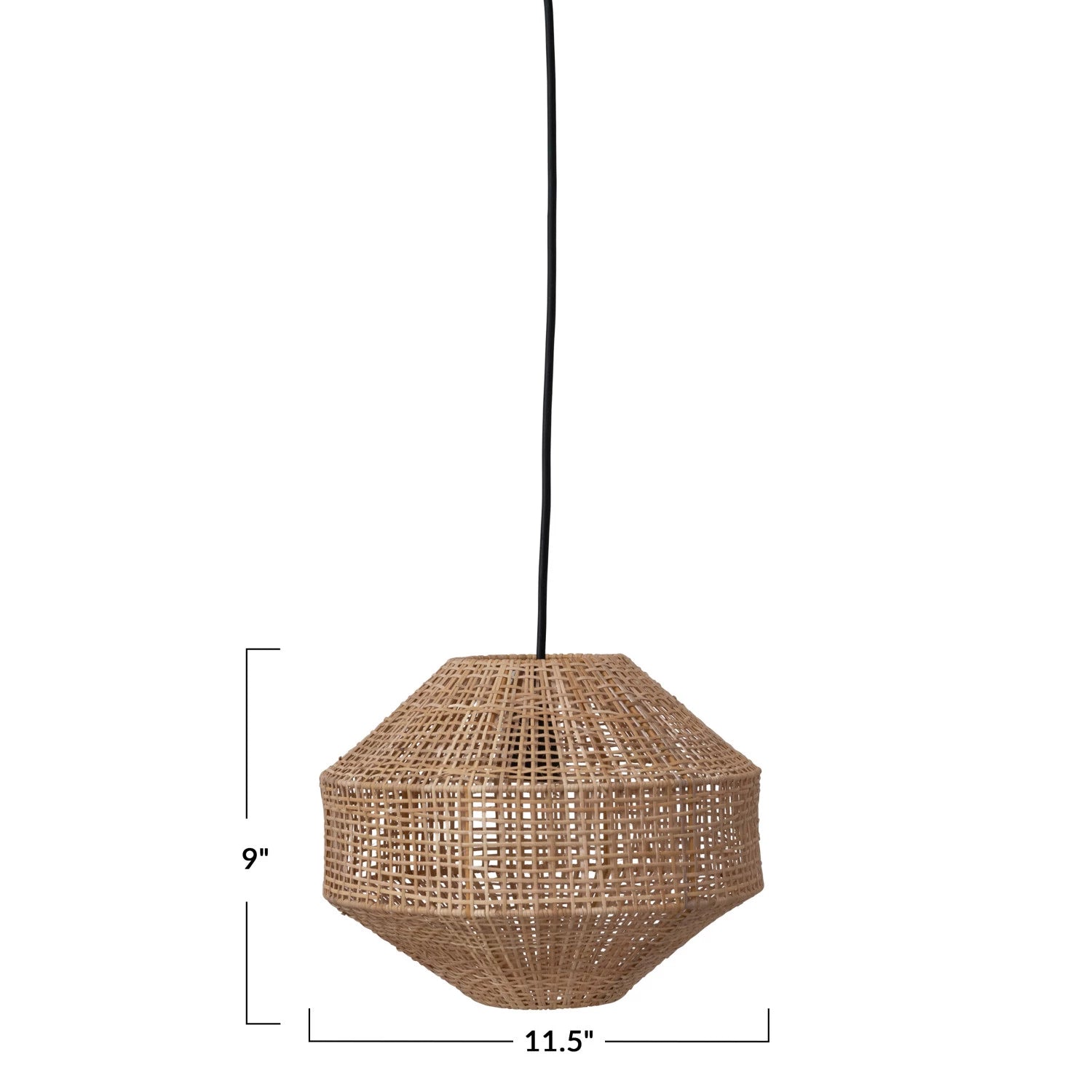 Hand-Woven Rattan Pendant Lamp