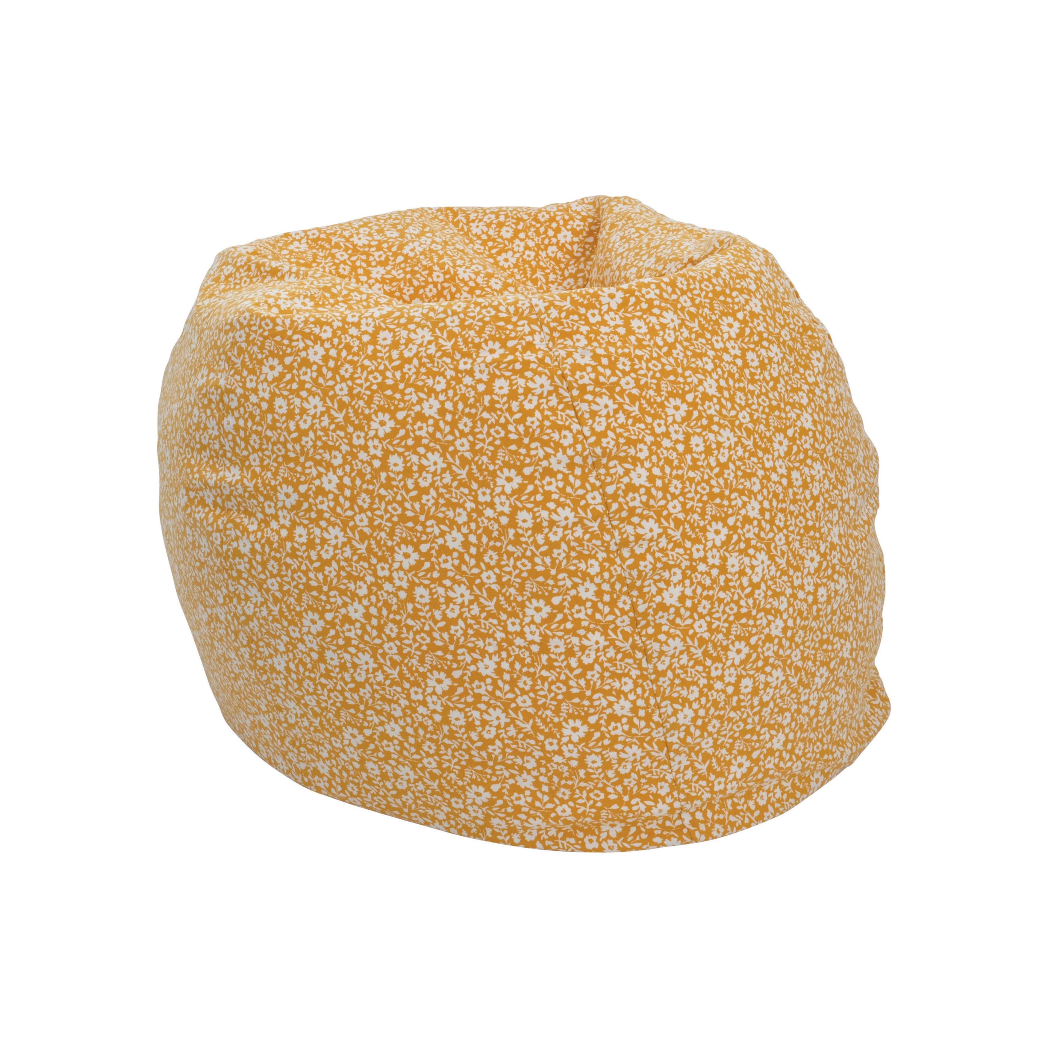 Cotton Bean Bag with Floral Pattern