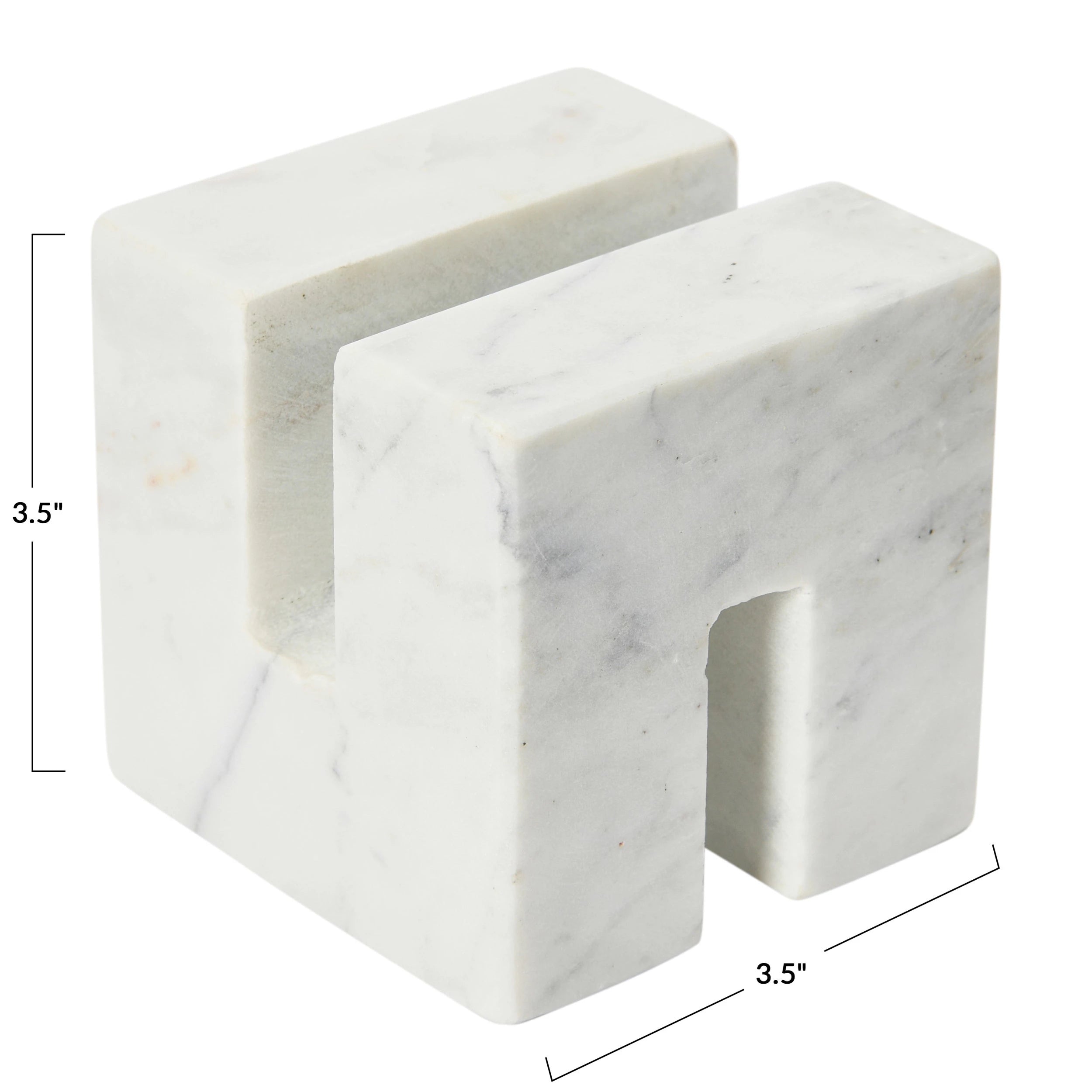 White Square Marble Stand