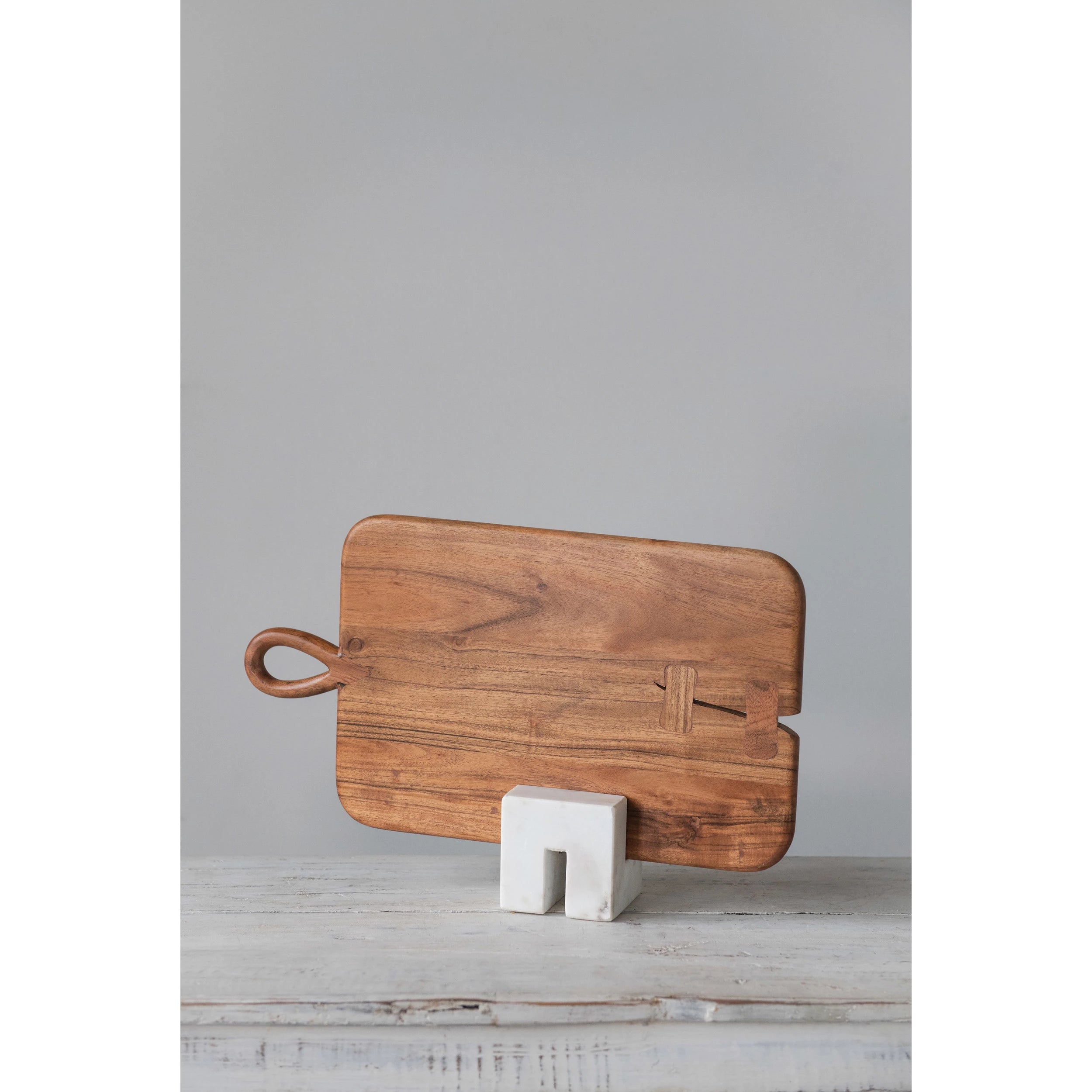 White Square Marble Stand