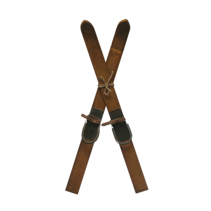 Wood Ski Wall Decor