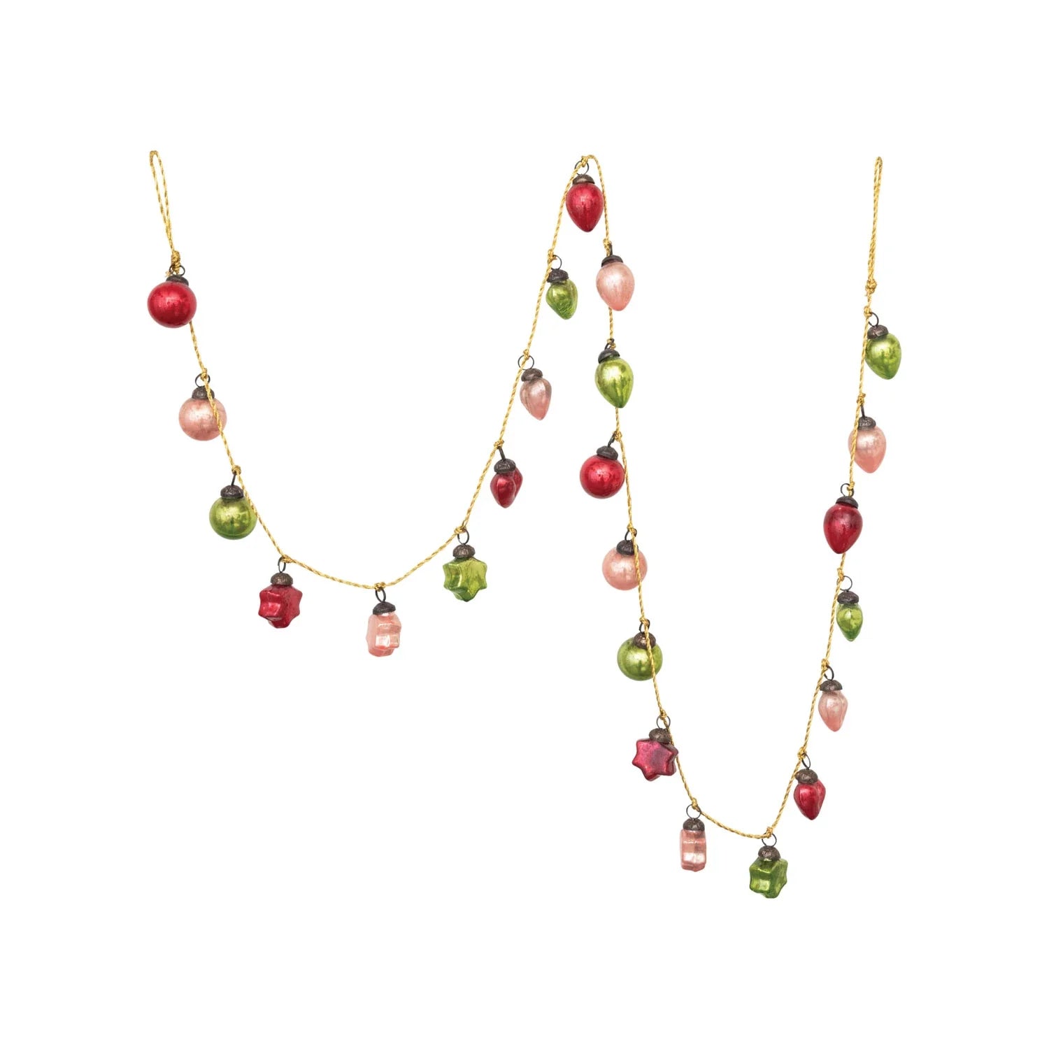 Pink Glass Ball Garland