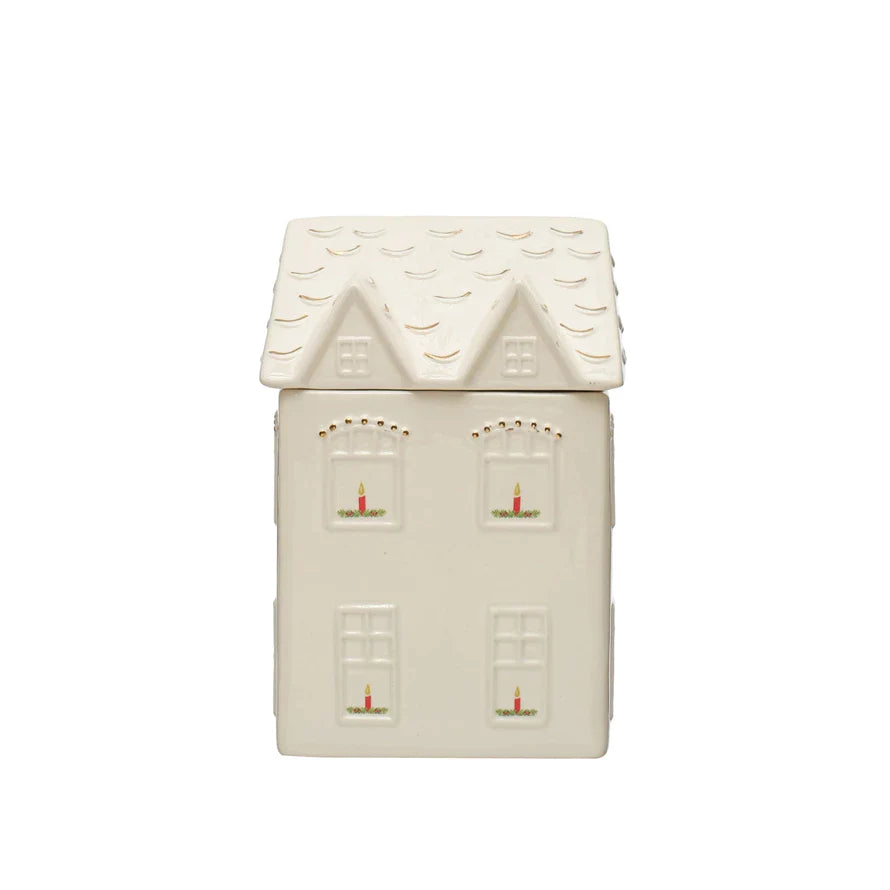 Hand-Painted House Cookie Jar
