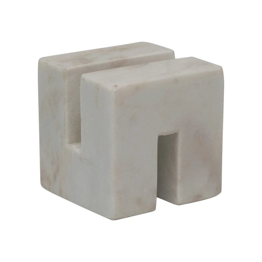 White Square Marble Stand