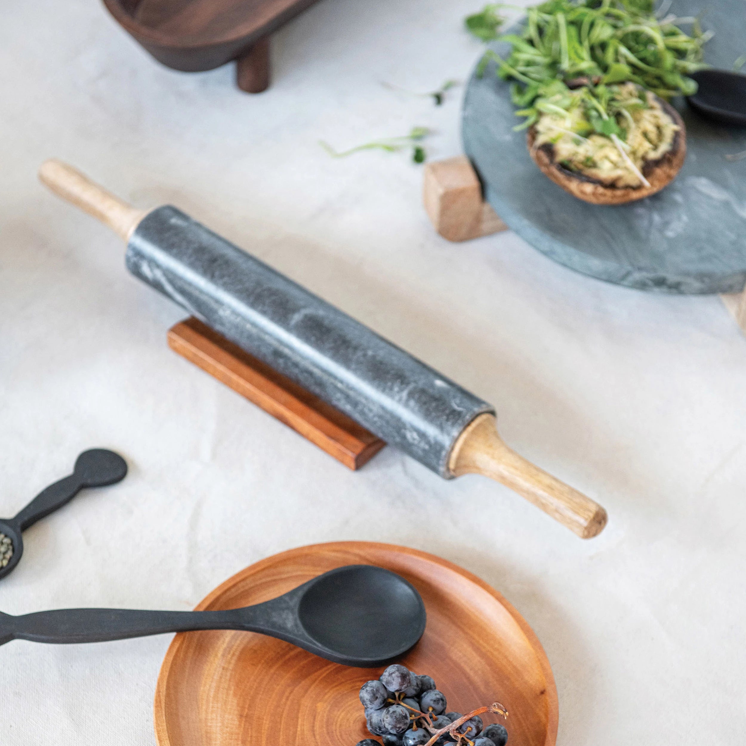 Marble Rolling Pin with Handles