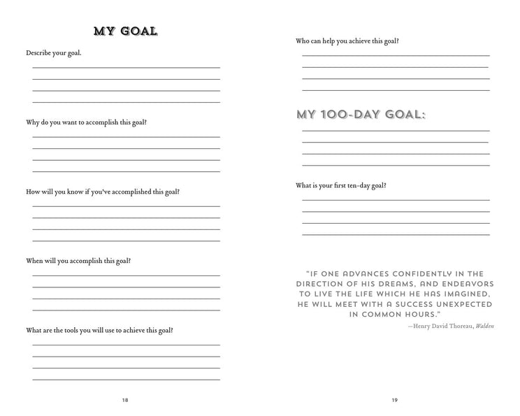 The 100-Day Goal Journal: Accomplish What Matters to You